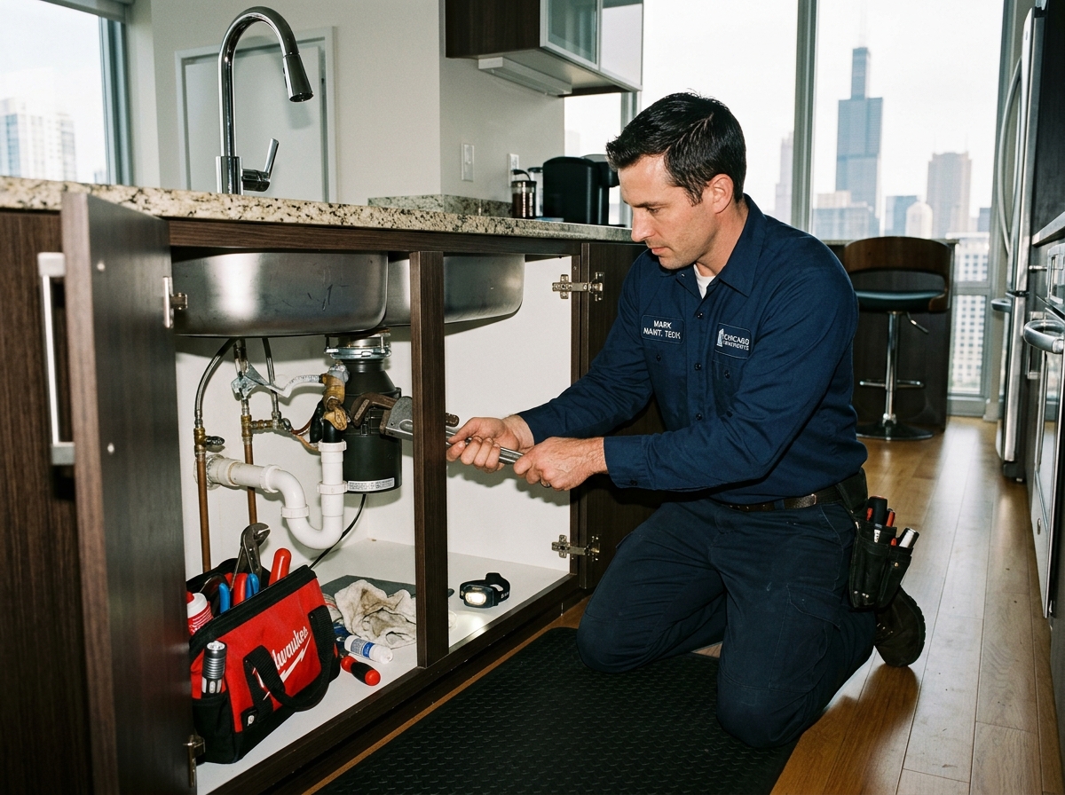 Dedicated Hunter Properties Master Tradesman Performing In-Unit Maintenance